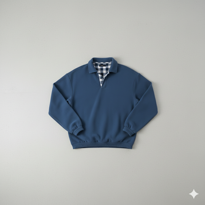 Lässiger Herrenpullover mit Reverskragen | Bequem | Freizeit