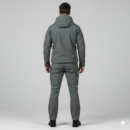 Herren Outdoor Taktikanzug mit Kapuze | Wasserabweisend & Winter