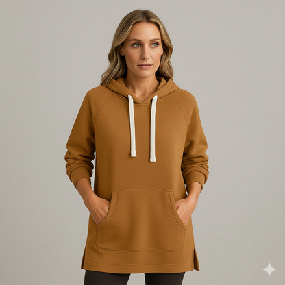 Lässiges Damen Hoodie Kleid mit Kordelzug | Bequem für Freizeit