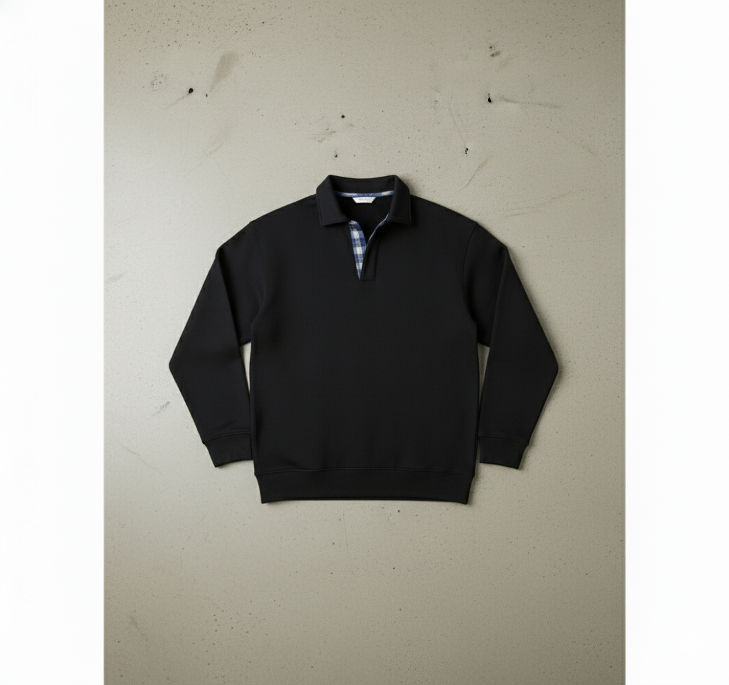 Lässiger Herrenpullover mit Reverskragen | Bequem | Freizeit