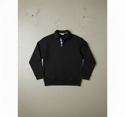 Lässiger Herrenpullover mit Reverskragen | Bequem | Freizeit