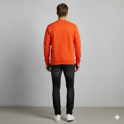 Herren Sweatshirt mit Rundhalsausschnitt