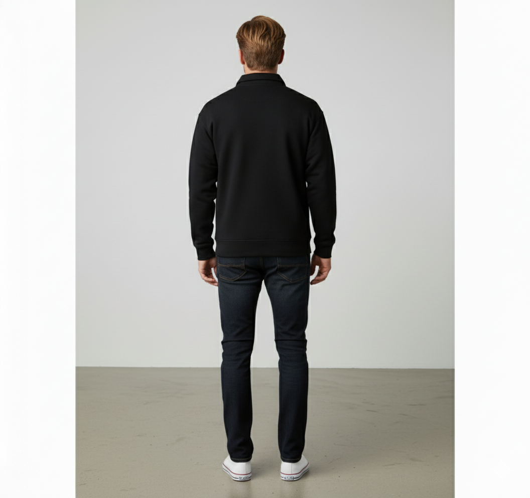 Lässiger Herrenpullover mit Reverskragen | Bequem | Freizeit