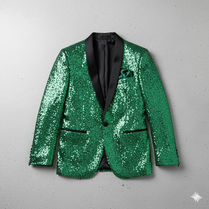 Herren Sakko mit Pailletten | Festlich & Elegant | Slim Fit