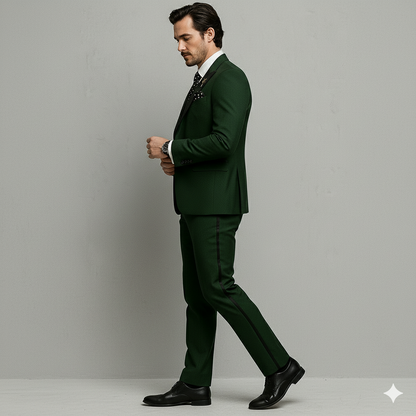 Herren 3-teiliger Anzug Slim Fit | Business Hochzeit Smoking