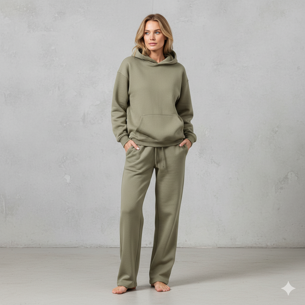 Kuscheliges Damen Set mit Hoodie & Hose