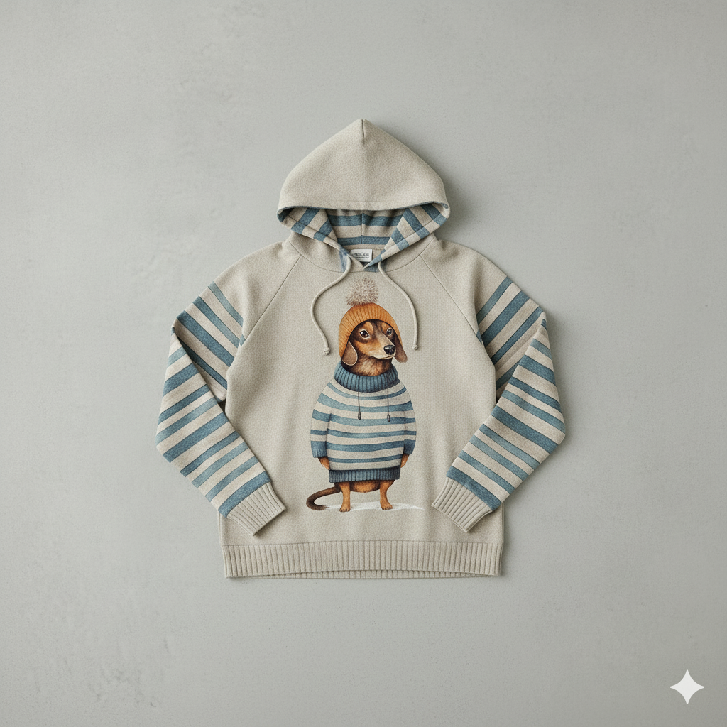 Weicher Damen Hoodie mit Tierprint