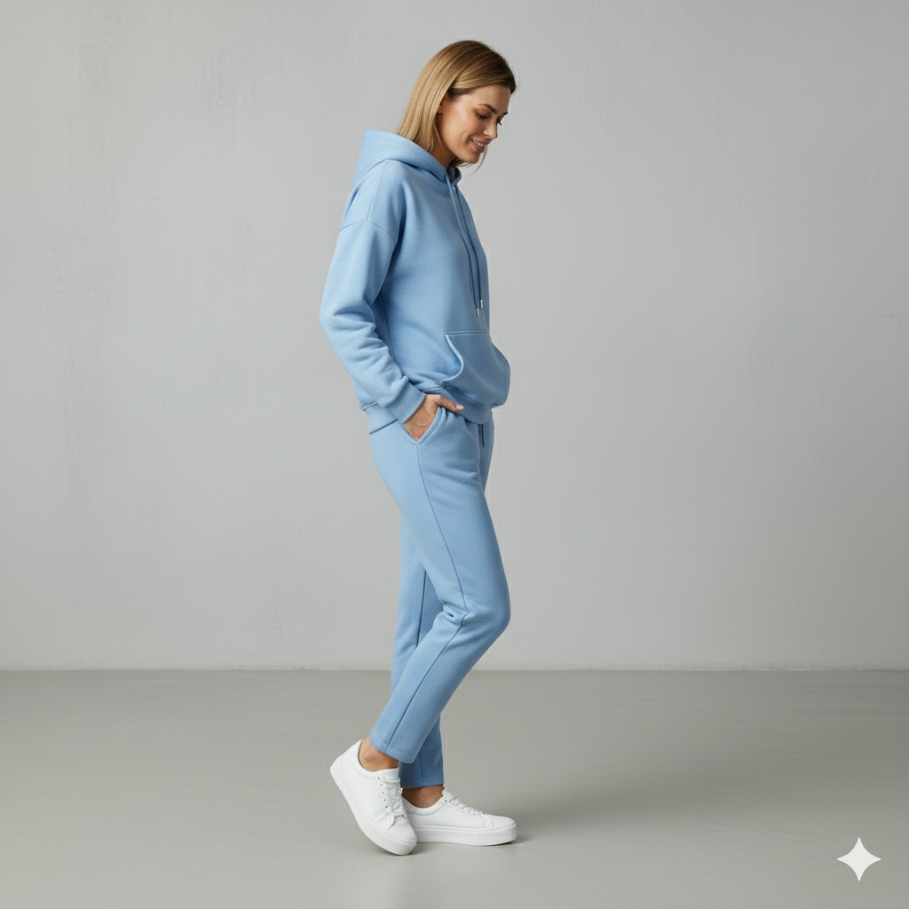 Kuscheliges Damen Set mit Hoodie & Hose