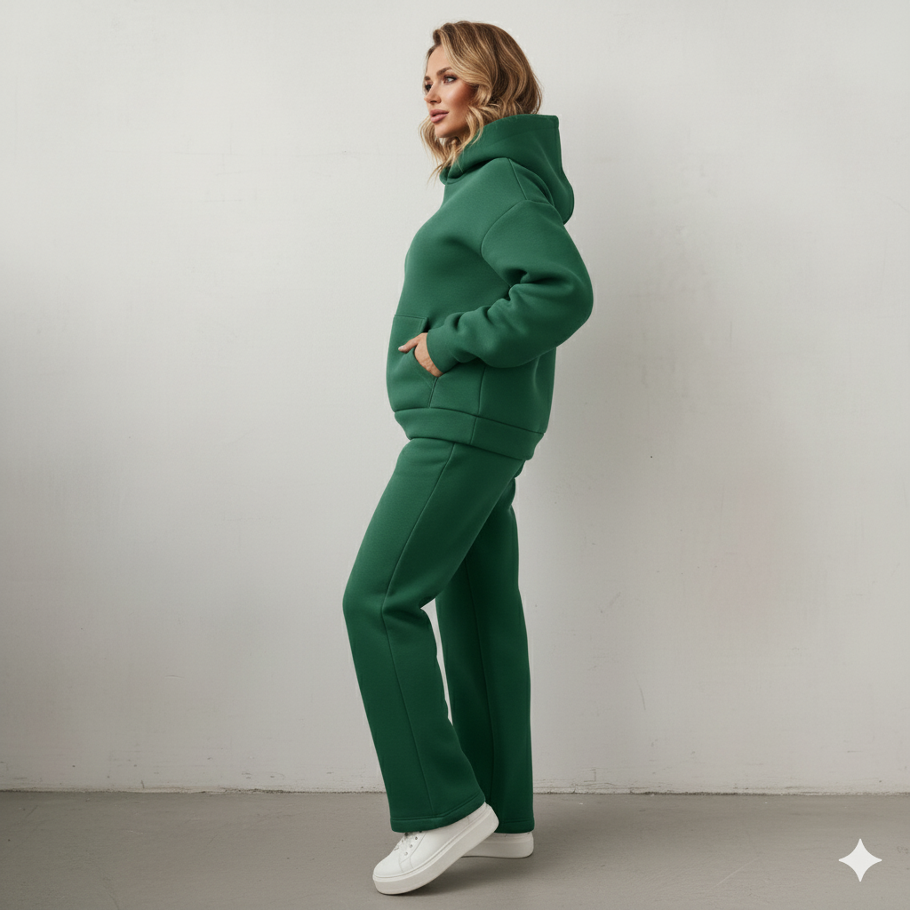 Warmer Damen Hoodie Zweiteiler | Bequem für Herbst & Winter