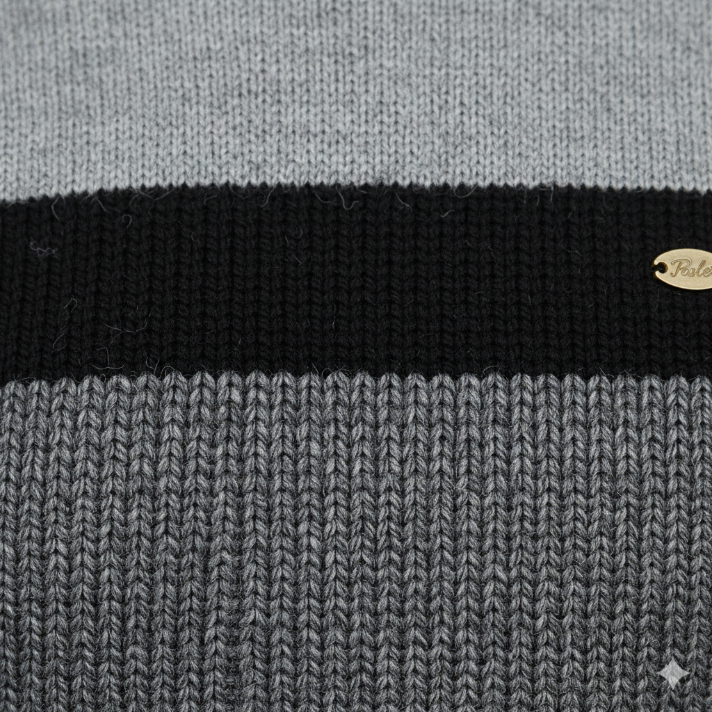 Gemusterter Strickpullover für Herren