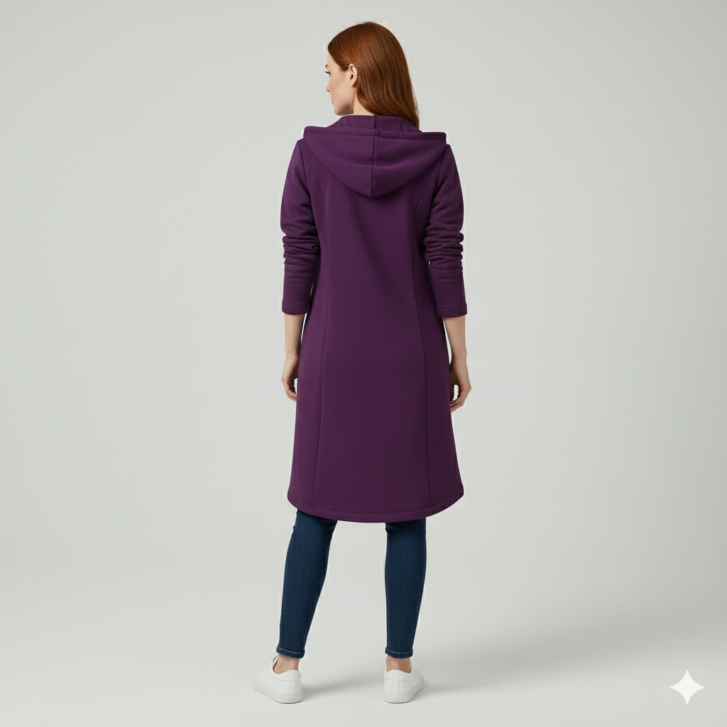 Damen Sweatjacke mit Kapuze & Reißverschluss | Herbst/Winter