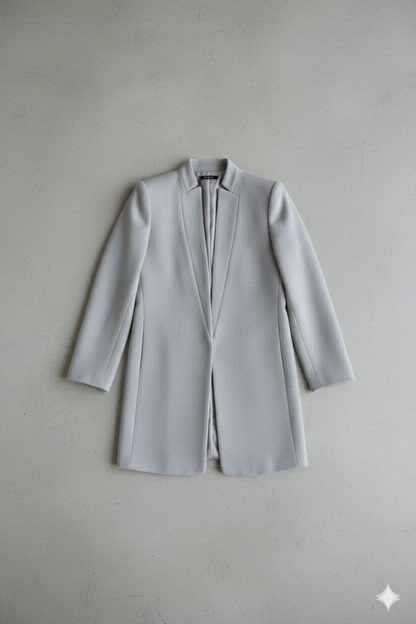 Damen Wollmantel mit Stehkragen | Schmaler Schnitt & Elegant | Herbst/Winter