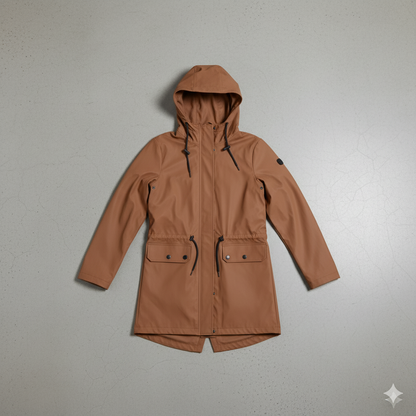 Damen Regenjacke mit Kapuze | Leicht & Wasserdicht | Übergang