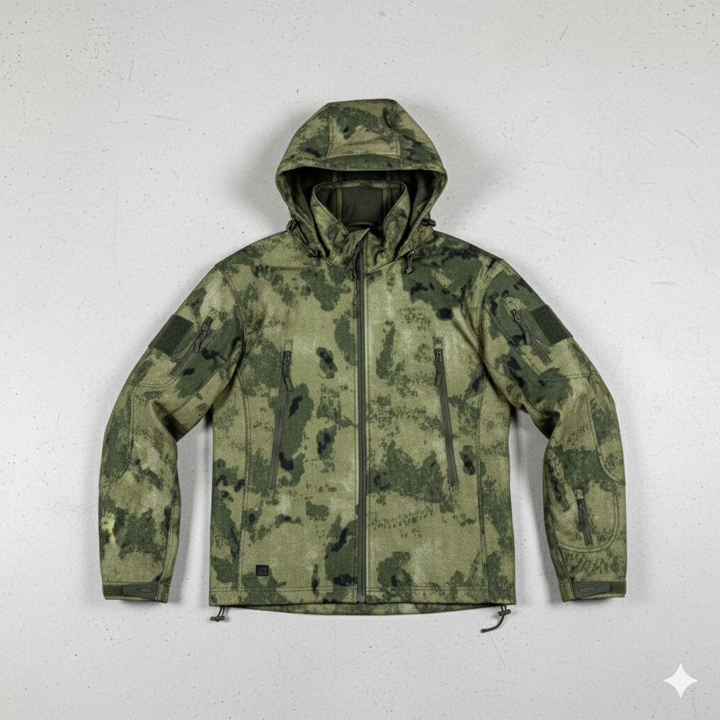 Herren Outdoor Taktikanzug mit Kapuze | Wasserabweisend & Winter