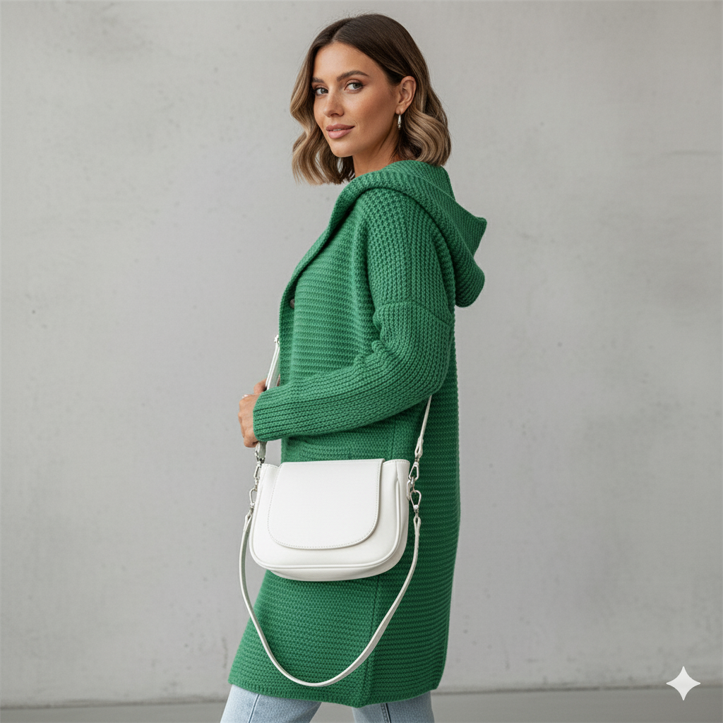 Damen Strickjacke mit Kapuze | Locker & Warm für Herbst Winter