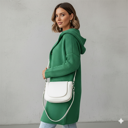 Damen Strickjacke mit Kapuze | Locker & Warm für Herbst Winter