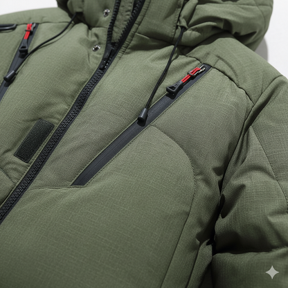 Herren Steppjacke mit Kapuze | Winter | Warm & Atmungsaktiv