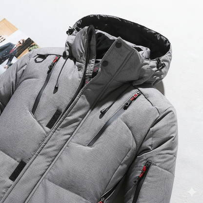 Herren Steppjacke mit Kapuze | Winter | Warm & Atmungsaktiv