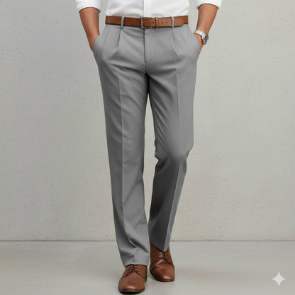 Klassische Herren Stoffhose | Regular Fit & Knitterarm