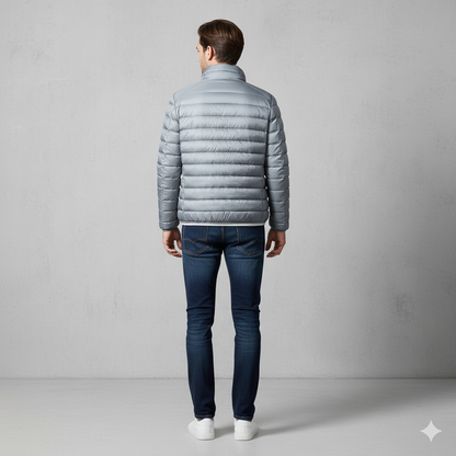 Leichte Herren Steppjacke mit Stehkragen | Übergang | Atmungsaktiv