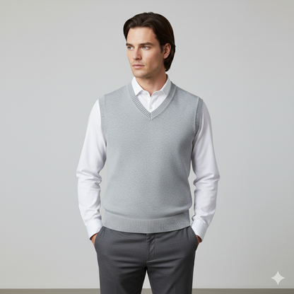 Herren Strickweste im College Stil | Herbst | Übergröße