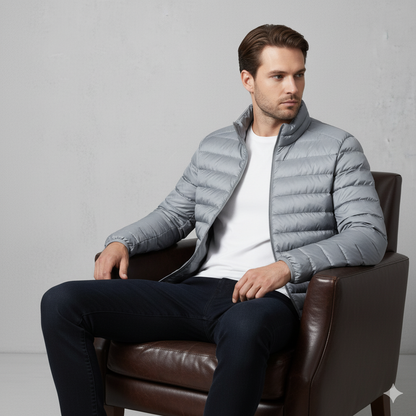 Leichte Herren Steppjacke mit Stehkragen | Übergang | Atmungsaktiv