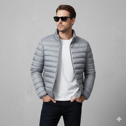 Leichte Herren Steppjacke mit Stehkragen | Übergang | Atmungsaktiv