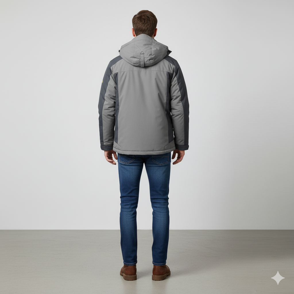 Herren Skijacke mit Kapuze | Winddicht & Warm | Winter Outdoor