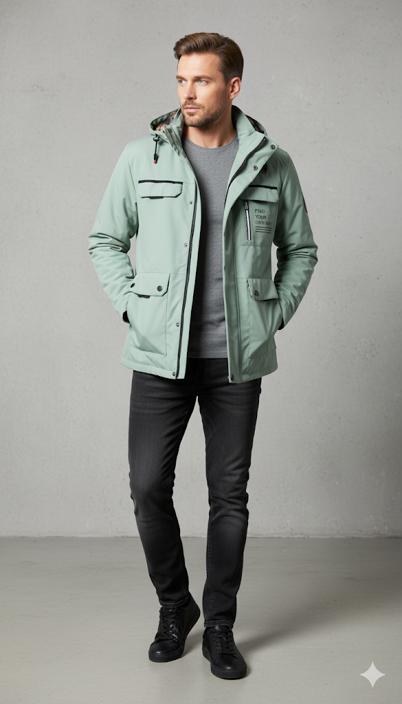 Herren Winterparka mit Kapuze | Winddicht & Warm