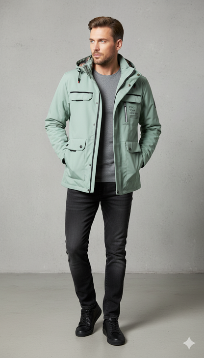 Herren Winterparka mit Kapuze | Winddicht & Warm