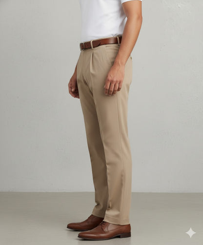 Klassische Herren Stoffhose | Regular Fit & Knitterarm