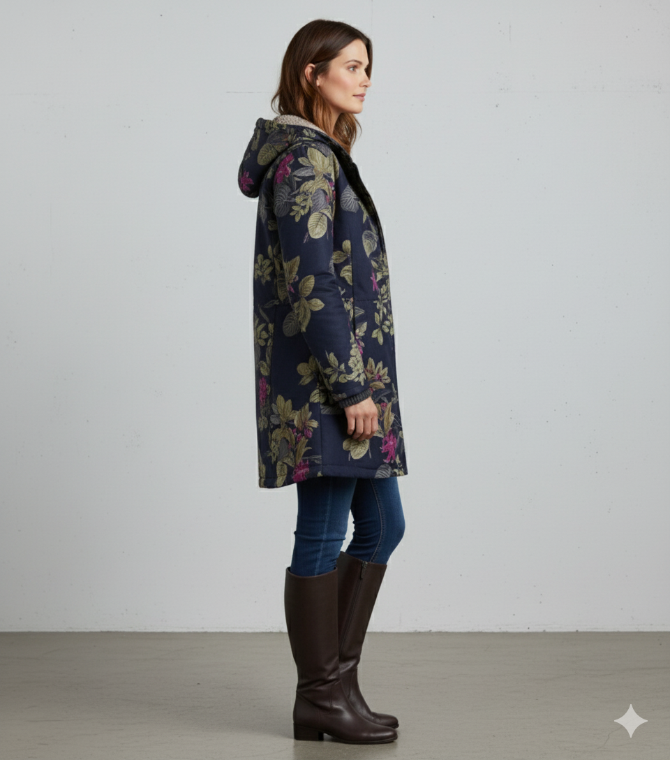 Damen Fleecejacke mit Kapuze | Plüsch & Kuschelig | Herbst/Winter