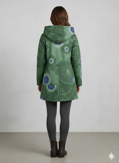 Damen Fleecejacke mit Kapuze | Plüsch & Kuschelig | Herbst/Winter