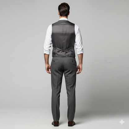 Herren Weste mit Fischgrätenmuster | Elegant & Modern | Herbst/Winter