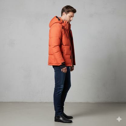 Warme Herren Daunenjacke mit Kapuze | Winter | Outdoor
