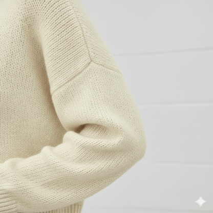 Damen Strickpullover mit V Ausschnitt | Locker & Freizeit