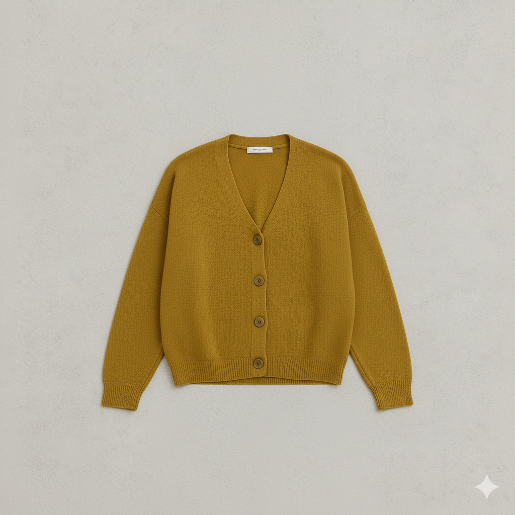 Damen Strickjacke mit V-Ausschnitt | Herbst & Übergang