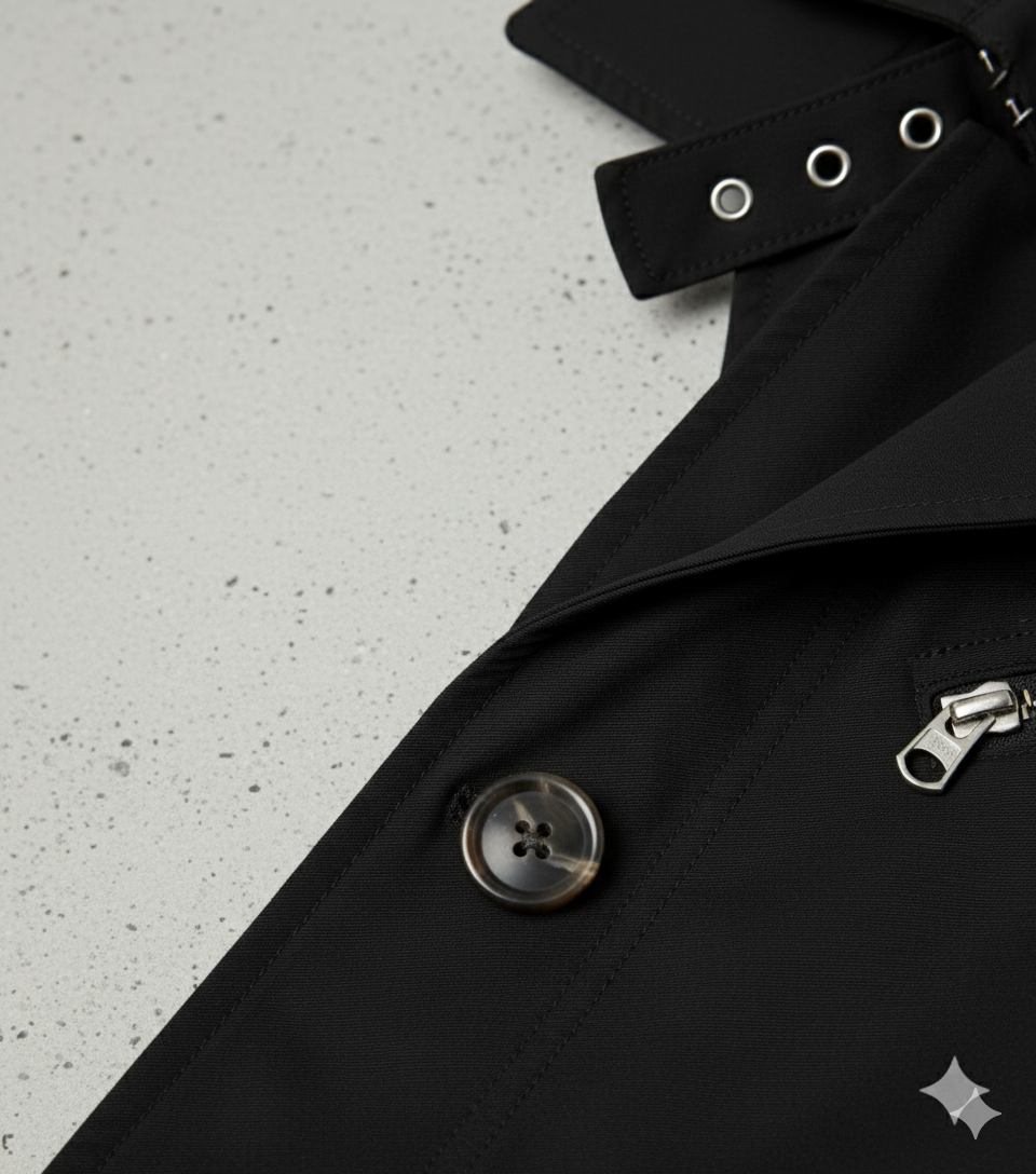Eleganter Herren Trenchcoat mit Reverskragen | Herbst Übergang