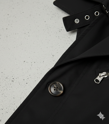 Eleganter Herren Trenchcoat mit Reverskragen | Herbst Übergang