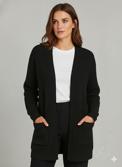 Damen Strickjacke mit Taschen | Locker & Warm | Herbst/Winter