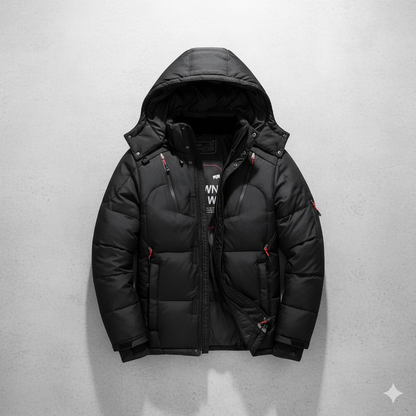 Warme Herren Daunenjacke mit Kapuze | Winter | Outdoor