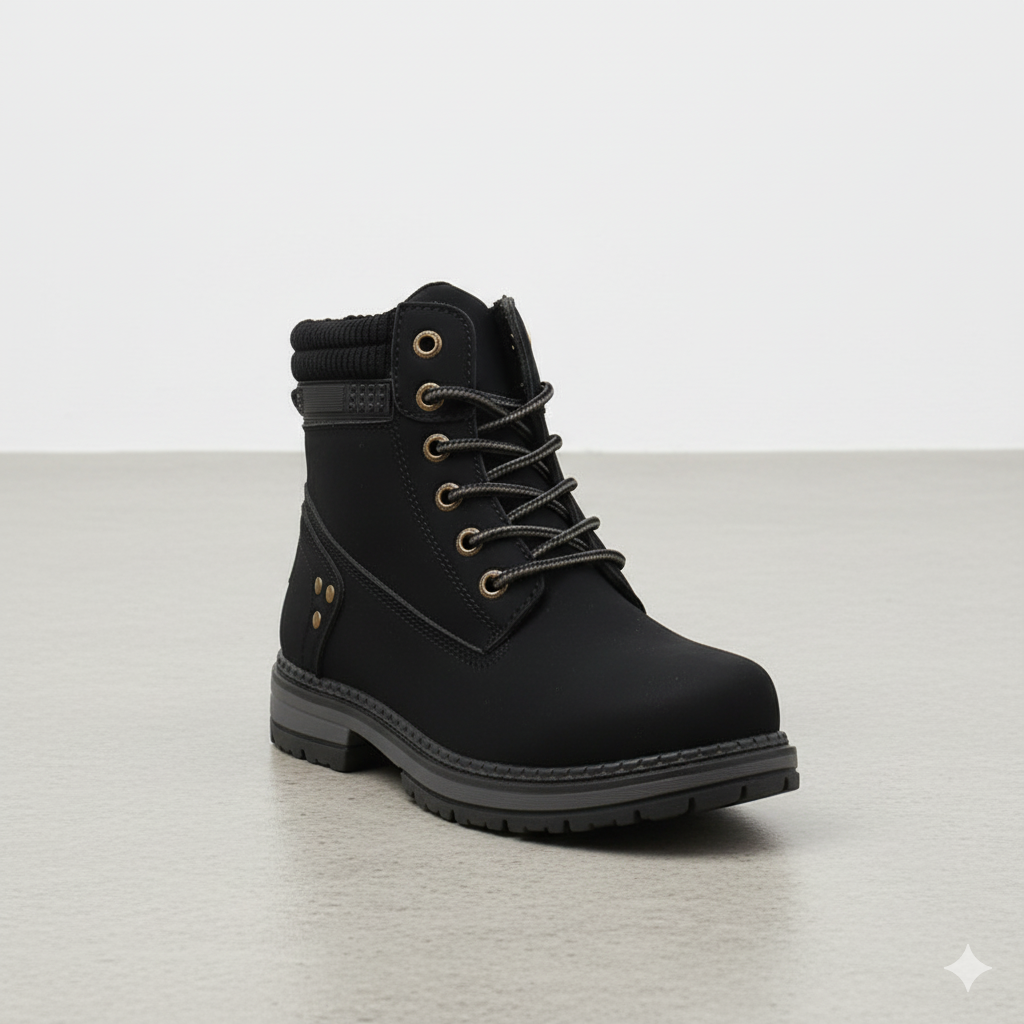 Damen Winterstiefel mit Fellfutter | Warme Schnür-Boots