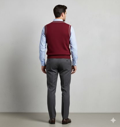 Herren Strickweste im College Stil | Herbst | Übergröße