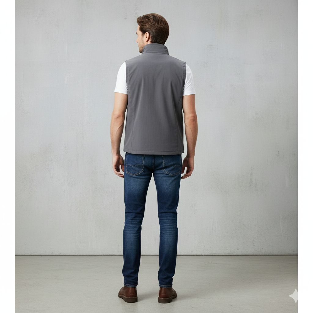 Herren Outdoor Weste mit Reißverschluss | Leicht & Atmungsaktiv