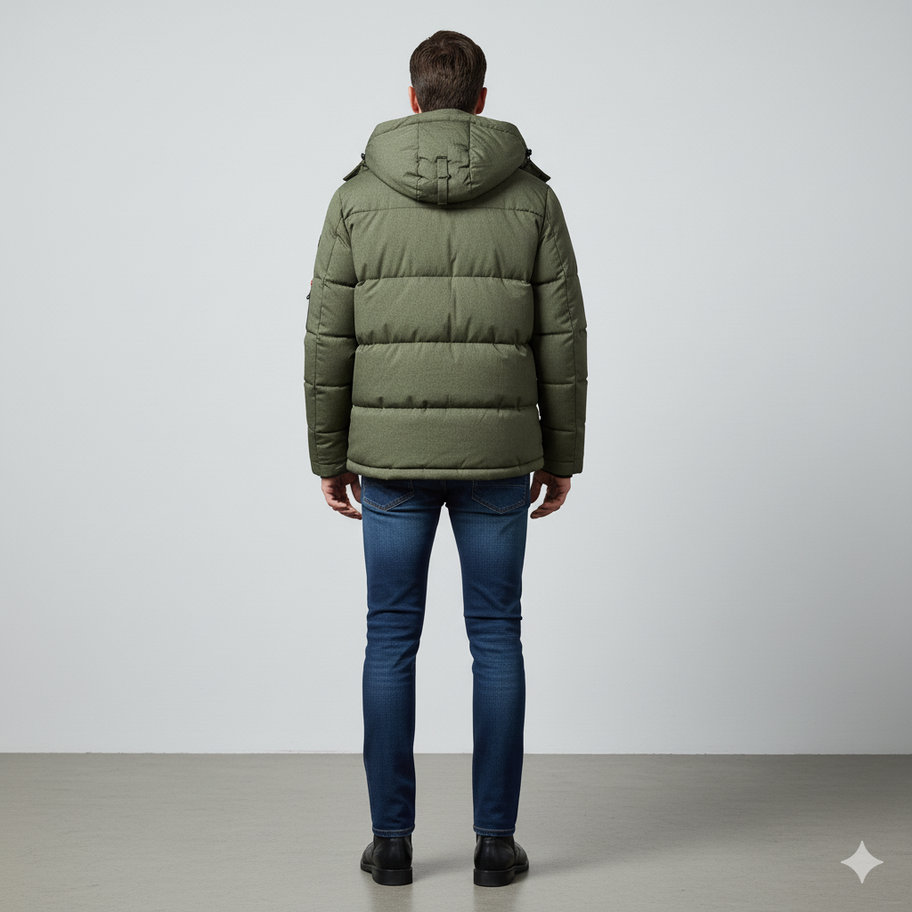 Warme Herren Daunenjacke mit Kapuze | Winter | Outdoor