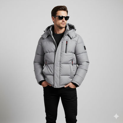Warme Herren Daunenjacke mit Kapuze | Winter | Outdoor