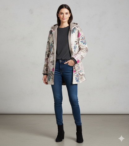 Damen Fleecejacke mit Kapuze | Plüsch & Kuschelig | Herbst/Winter