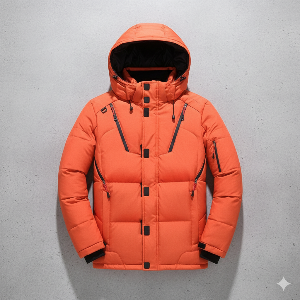 Herren Steppjacke mit Kapuze | Winter | Warm & Atmungsaktiv