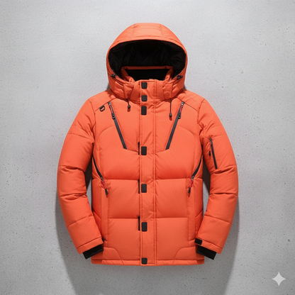Herren Steppjacke mit Kapuze | Winter | Warm & Atmungsaktiv