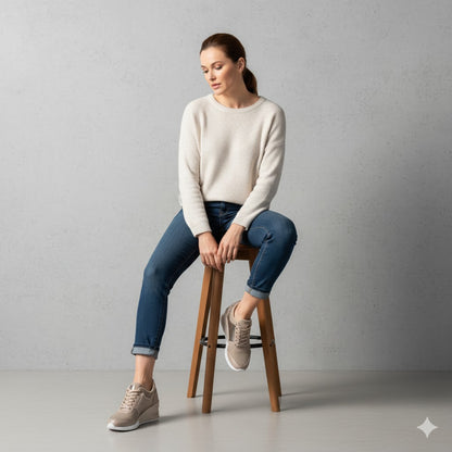 Damen Sneaker mit Keilabsatz | Bequem & Atmungsaktiv